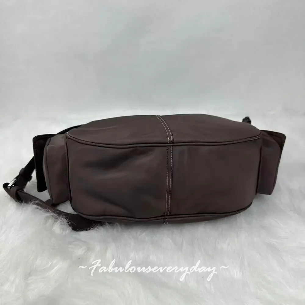 Coach Cargo Shoulder Bag Crossbody In rPET/Silver/Maple CDU54 NWT